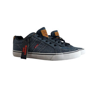 Levis Men Denim Sneakers 10.5 Blue Brown‎ Comfortable